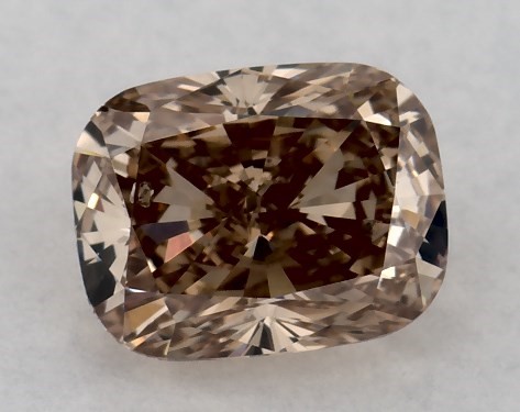  1.01 Carat Brown SI2  cushion modified diamond